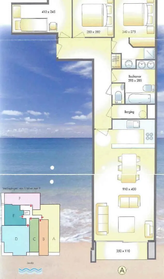 Apartment Middelkerke - Frontaal Zeezicht Vlakbij Casino Inclusief Garage En Strandcabine